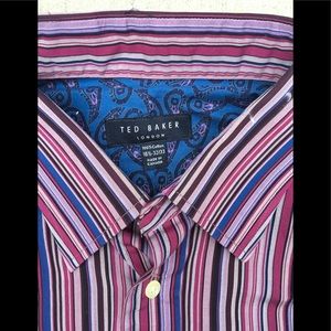 Ted Baker London Shirts - Ted Baker Mens 161/2 32/33 Button Shirt Ted Baker London Shirts - Ted Baker Mens 161/2 32/33 Button Shirt